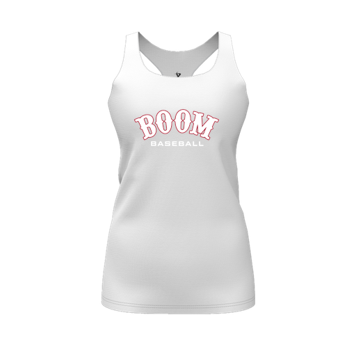 [CUS-DFW-RCBK-PER-WHT-FYS-LOGO1] Racerback Tank Top (Female Youth S, White, Logo 1)