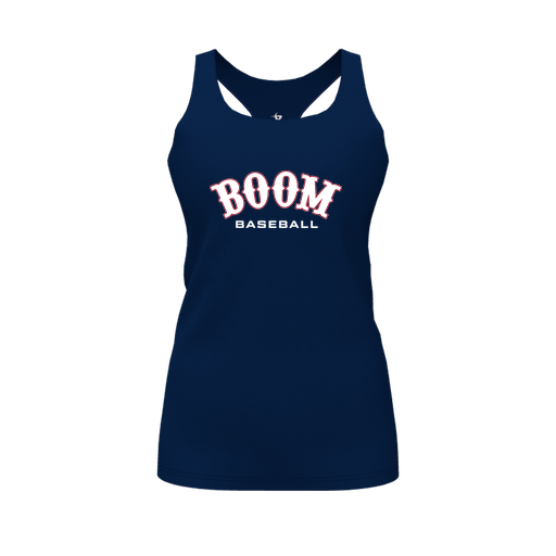 [FT0TRBNV-FYS-LOGO1] Decker Racerback Tank Top (Female Youth S, Navy, Logo 1)