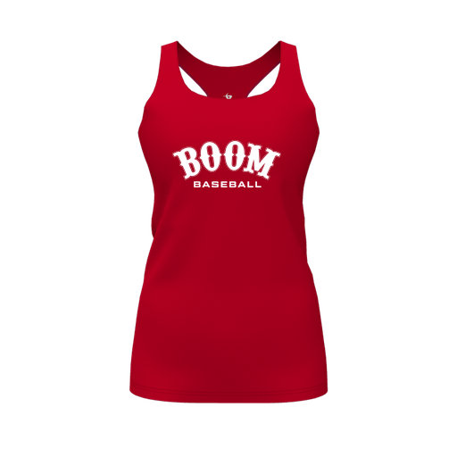 [CUS-DFW-RCBK-PER-RED-FYS-LOGO1] Racerback Tank Top (Female Youth S, Red, Logo 1)