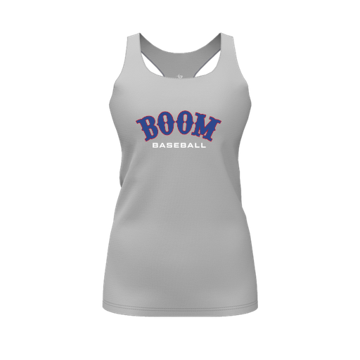[FT0TRBGY-FYS-LOGO2] Decker Racerback Tank Top (Female Youth S, Gray, Logo 2)