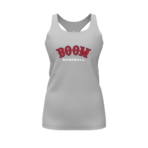 [CUS-DFW-RCBK-PER-GRY-FYS-LOGO3] Racerback Tank Top (Female Youth S, Gray, Logo 3)