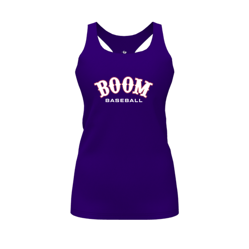 [CUS-DFW-RCBK-PER-PUR-FYS-LOGO1] Racerback Tank Top (Female Youth S, Purple, Logo 1)