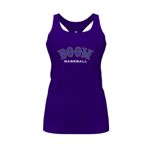 [FT0TRBPP-FYS-LOGO2] Decker Racerback Tank Top (Female Youth S, Purple, Logo 2)