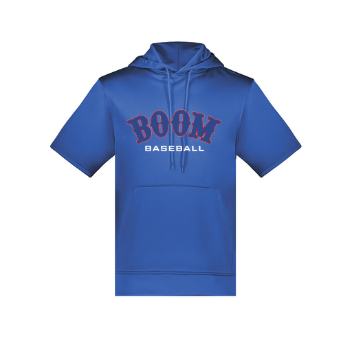 [6871.060.S-LOGO2] Men's Dri Fit Short Sleeve Hoodie (Adult S, Royal, Logo 2)