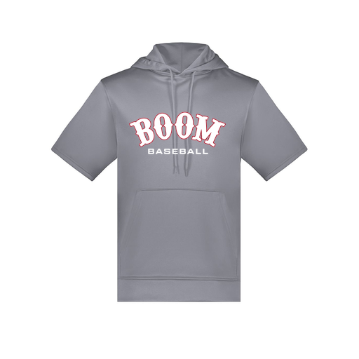 [6871.059.S-LOGO1] Men's Dri Fit Short Sleeve Hoodie (Adult S, Gray, Logo 1)