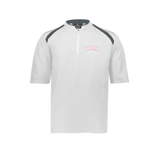 [229581-AS-WHT-LOGO1] Men's Dugout Short Sleeve Pullover (Adult S, White, Logo 1)