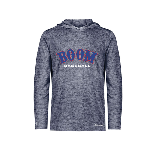 [FOLHCGNV-AS-LOGO2] Decker Men's Charge Hoodie (Adult S, Navy, Logo 2)