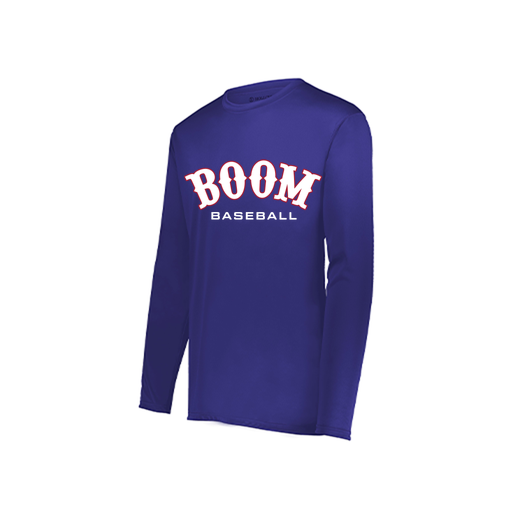 [222822.747.XS-LOGO1] Men's LS Smooth Sport Shirt (Adult XS, Purple, Logo 1)