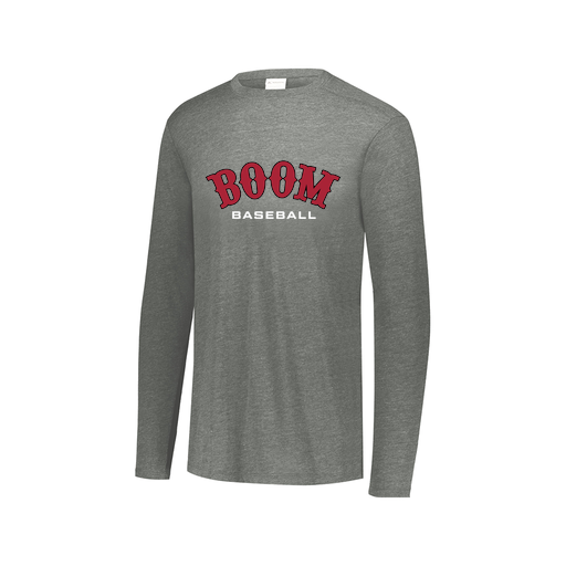 [FTLCUBGY-AXS-LOGO3] Decker Men's Tri-Blend T-Shirt - Long Sleeve (Adult XS, Gray, Logo 3)