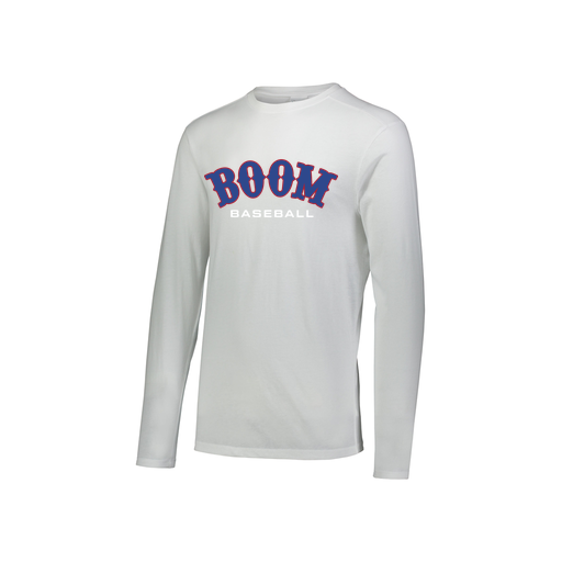 [FTLCUBWH-YS-LOGO2] Decker Youth Tri-Blend T-Shirt - Long Sleeve (Youth S, White, Logo 2)