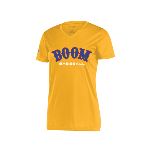 [222820.023.S-LOGO2] Ladies Movement Dri Fit Shirt (Female Adult S, Athletic Gold, Logo 2)