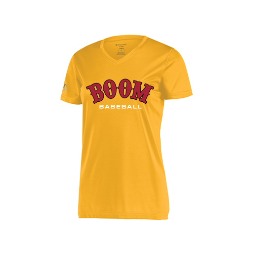 [222820.023.S-LOGO3] Ladies Movement Dri Fit Shirt (Female Adult S, Athletic Gold, Logo 3)