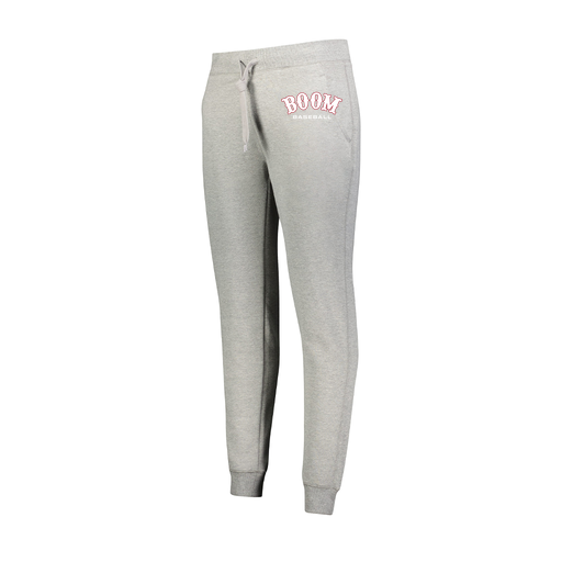 [229748.017.XS-LOGO1] Ladies 60/40 Fleece Jogger (Female Adult XS, Silver, Logo 1)